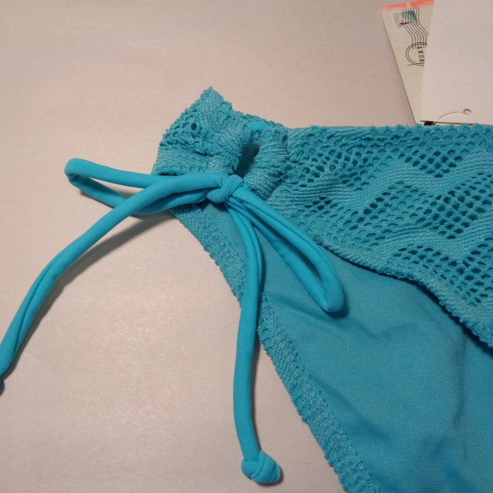 Roxy Size Small 70s LOWRIDER TIE SIDE Light Jade New Women's Bikini Bottom - Picture 3 of 13